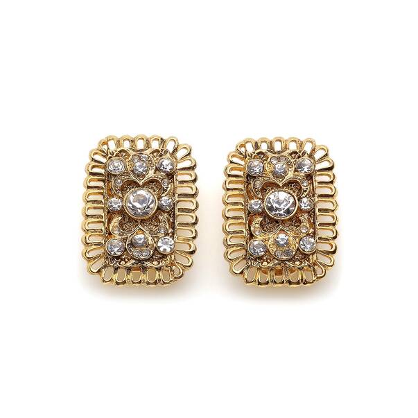 Fairy Zirkon Evening Clip-On Earrings - 2