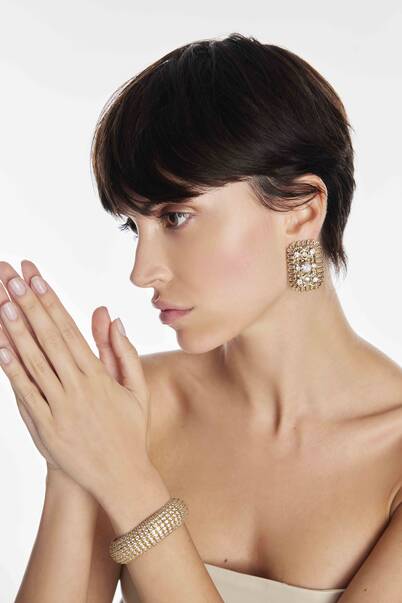 Fairy Zirkon Evening Clip-On Earrings - 1