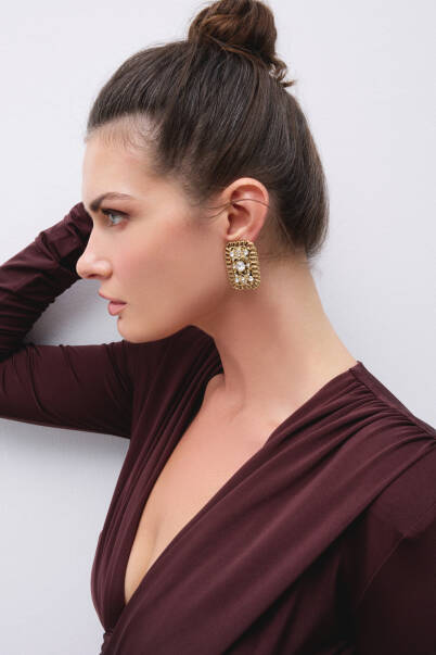 Fairy Zirkon Evening Clip-On Earrings - 5