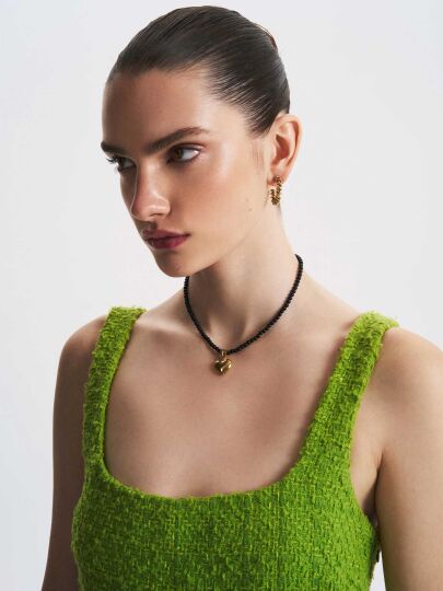 Fallow The Feeling Gold Plated Hoop Pinned Earrings - (1)