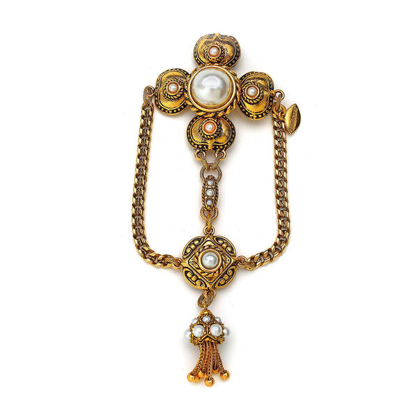 Figaro İnci Yonca Charm Broş - 1