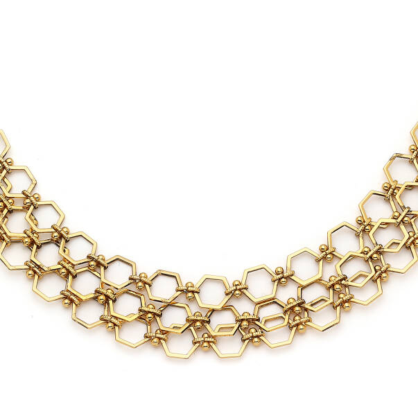 Flash Gold Plated Multi Chain Necklace - 2