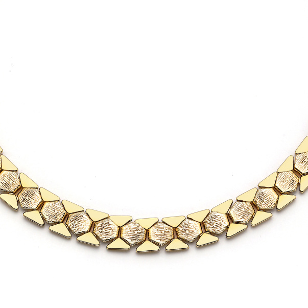 Flattered Gold Plated Chain Necklace - 7
