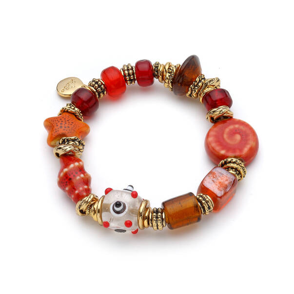 Florin Glass Bead Bracelet - 1