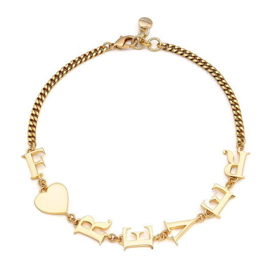 Forever Heart Charm Gold Plated Necklace - 