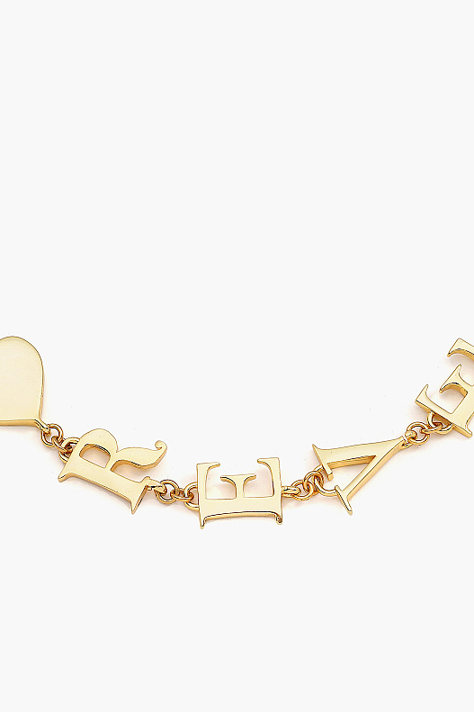 Forever Heart Charm Gold Plated Necklace - (1)