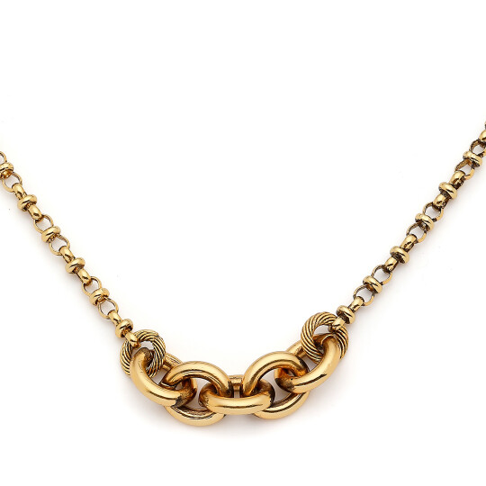 Forever Linked Altın Kaplama Sonsuzluk Zincir Kolye - 