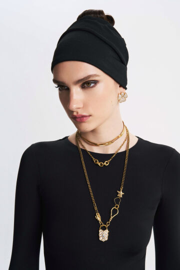 Forever Linked Gold Plated İnfinity Chain Necklace - (1)