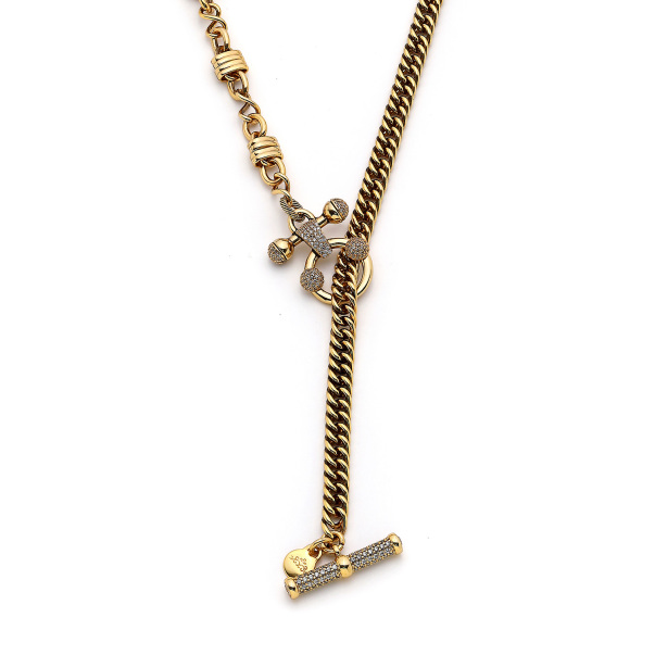 Forever Linked Gold Plated Zircon Chain Necklace - 3