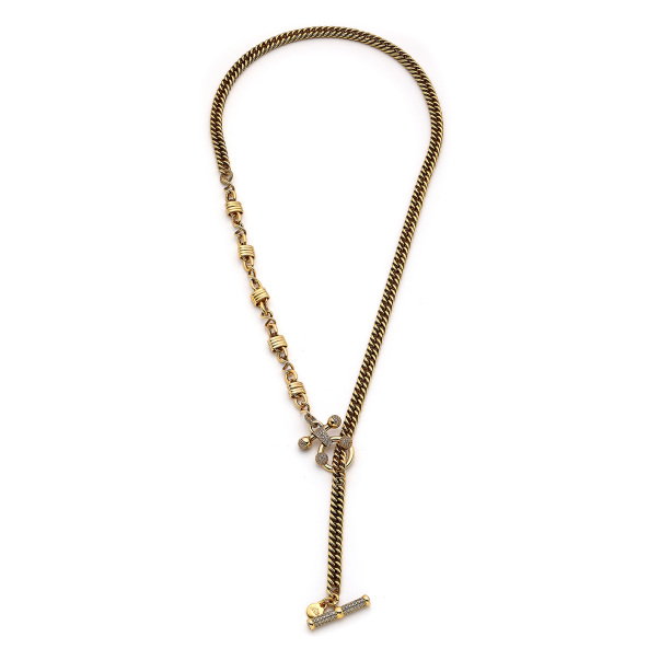 Forever Linked Gold Plated Zircon Chain Necklace - 2