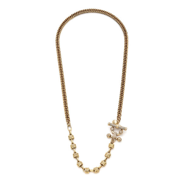 Forever Linked Gold Plated Zircon Chain Necklace - 1