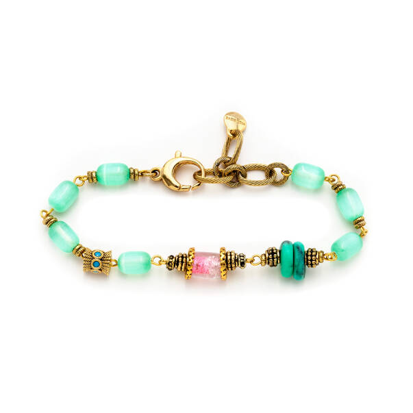 Forever Sky Turquoise Natural Stone Anklet - 1
