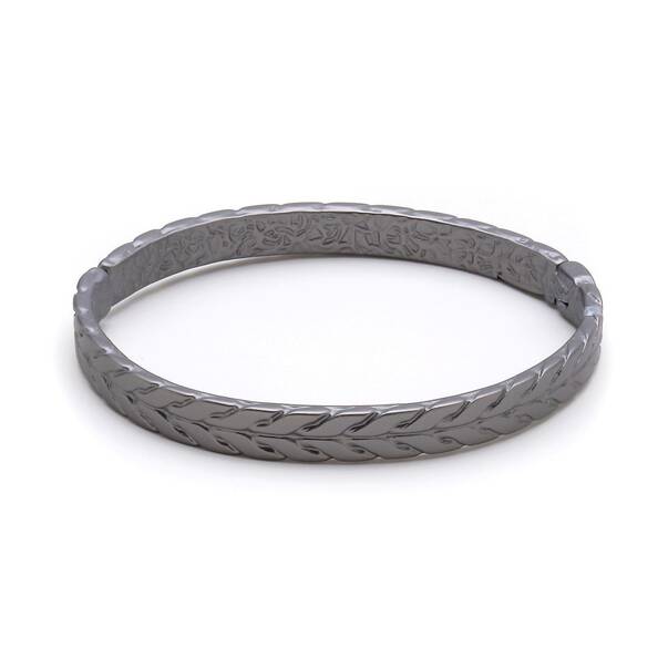 For Love Silver Plated Handcuff Bracelet - 1