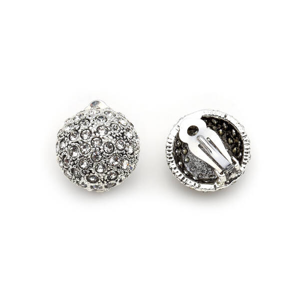 Fortune Silver Plated Clip Earrings - 2
