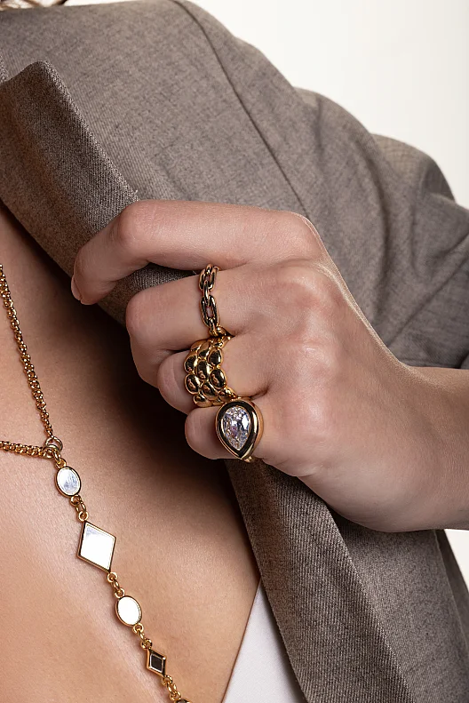 Freya Gold Plated Ring - (1)