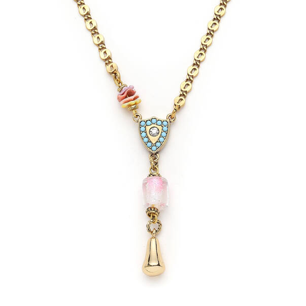 Funfun Gold Plated Chain Necklace - 4