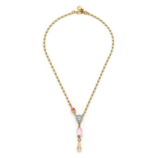 Funfun Gold Plated Chain Necklace - 1