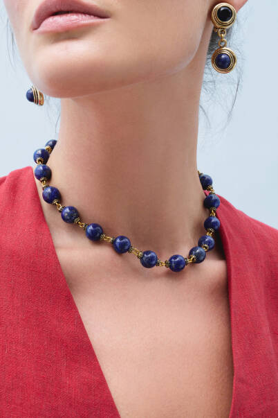 Glade Lapis Charm Klipsli Küpe - 3