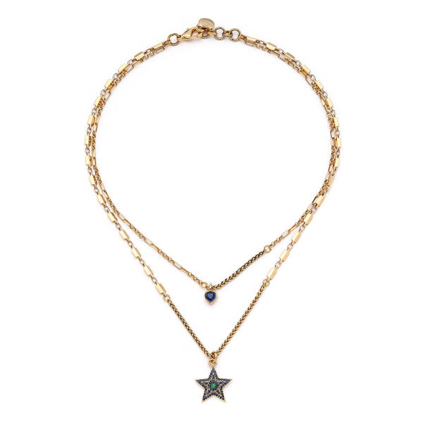 Gleam Heart Charm Chain Necklace - 1