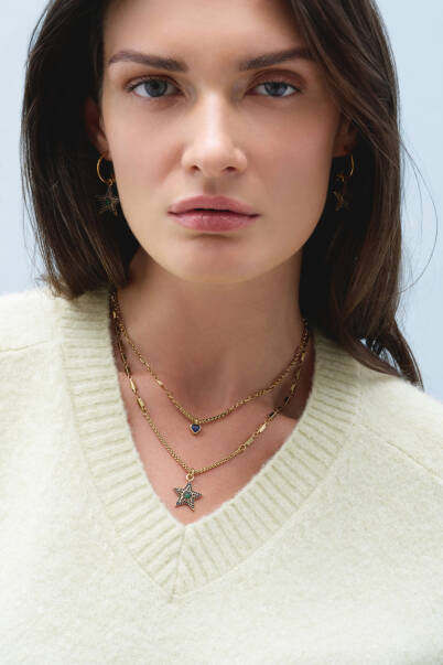 Gleam Heart Charm Chain Necklace - 2