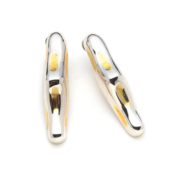 Glisten Silver Pinned Earrings - 1