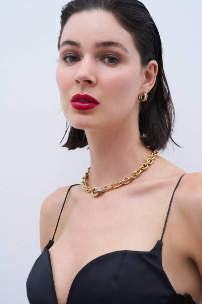 Glowy Hoop Pinned Earrings - 4