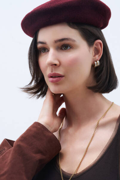 Glowy Hoop Pinned Earrings - 5