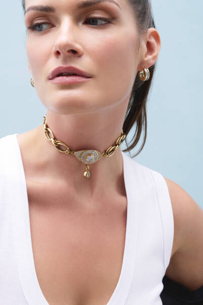 Glowy Hoop Pinned Earrings - 9