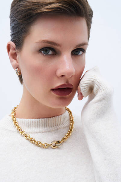 Glowy Hoop Pinned Earrings - 17