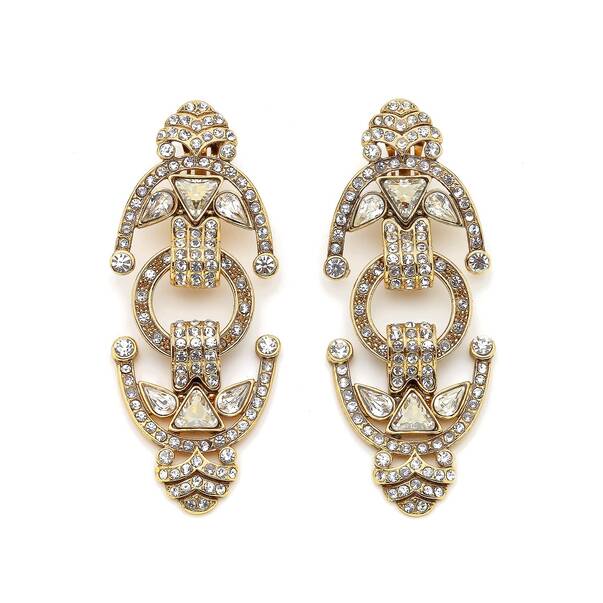 Goddes Zirkon Evening Pinned Earrings - 2
