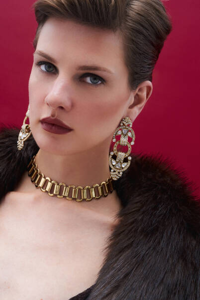 Goddes Zirkon Evening Pinned Earrings - 3