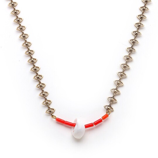 GOLD SHELL NECKLACE