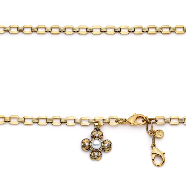 Golden Clover Charm Gold Plated Chain Belt - 3