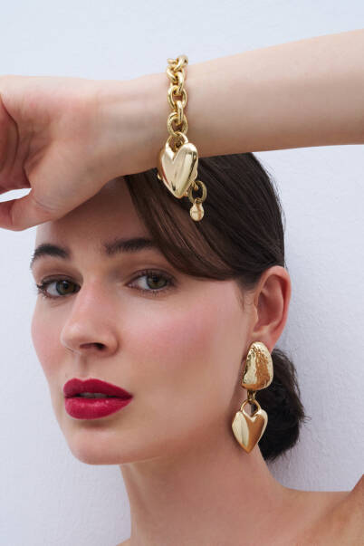 Golden Heart Chain Bracelet - 2