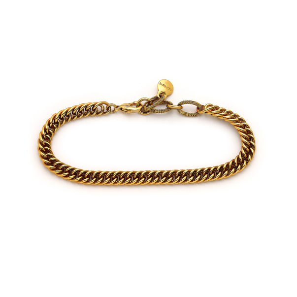 Golden Hour Gold Plated Chain Anklet - 1