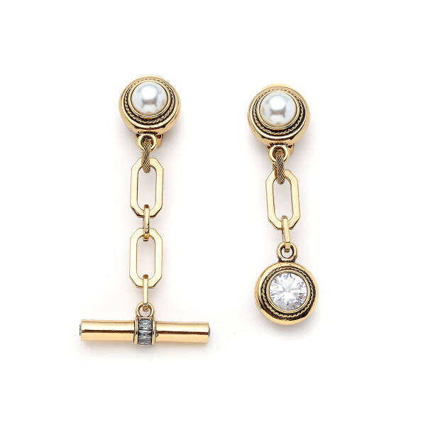 Golden Link Clip On Earrings - 1