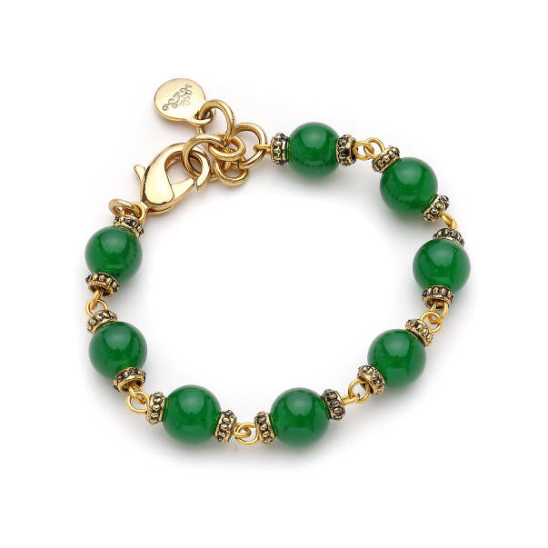 Green Muse Yeşim Doğal Taş Bilezik - 1