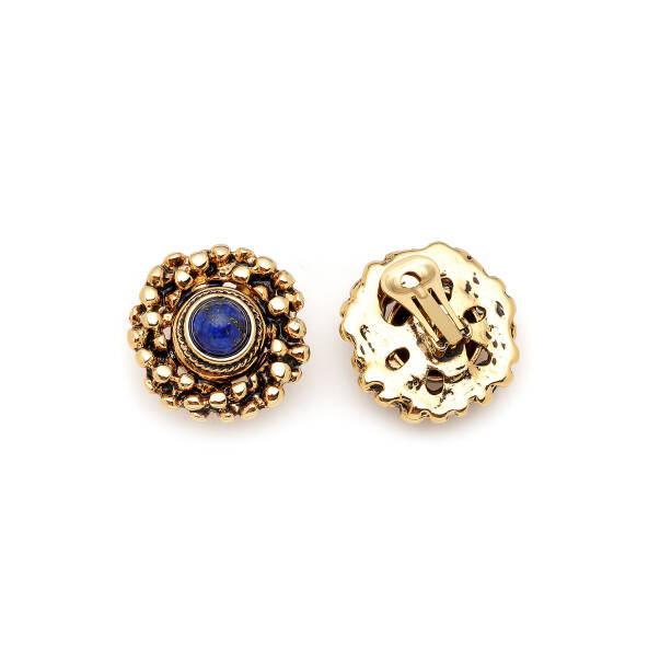 Grove Lapis Clip On Earrings - 3