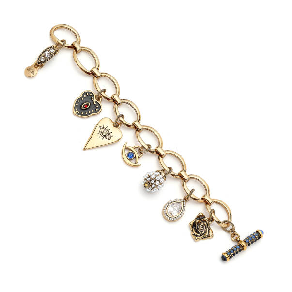 Guarded Heart Altın Kaplama Charm Bilezik - 2