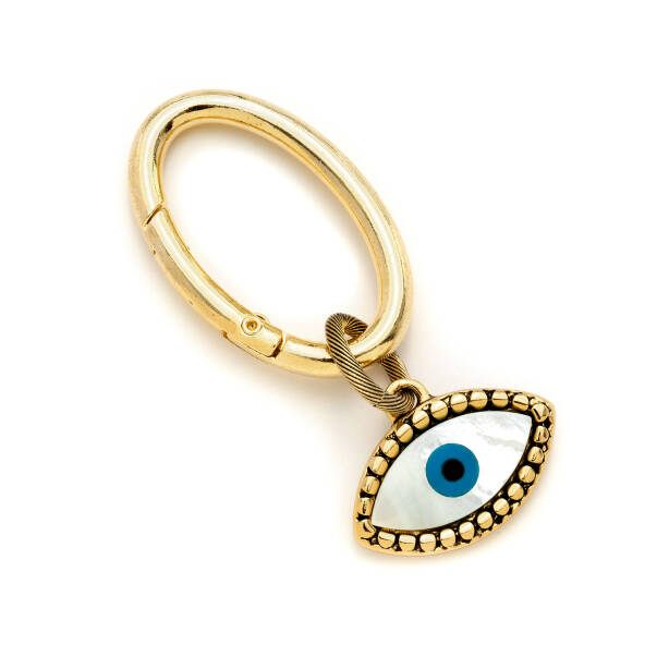 Guardian Loop Gold Plated Eye Charm Key Chain - 1