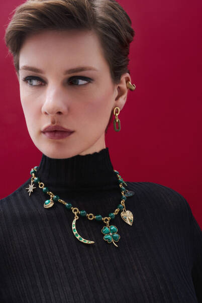 Gypsy Gold Plated Hoop Pinned Earrings - 9