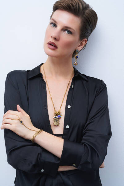 Halo Gold Plated Chain Shahmaran - 4