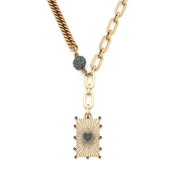 Heart Of Stone Chain Necklace - 3