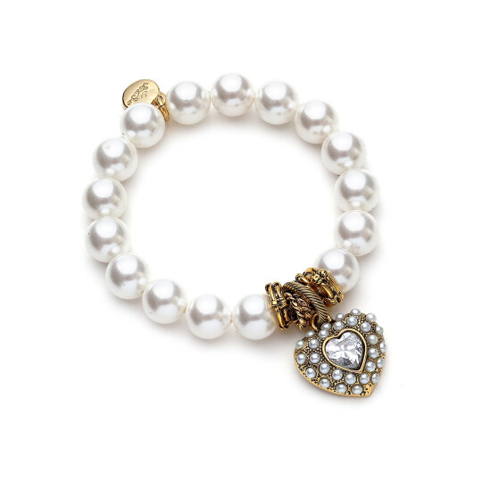 Hearty Pearl Bracelet - 