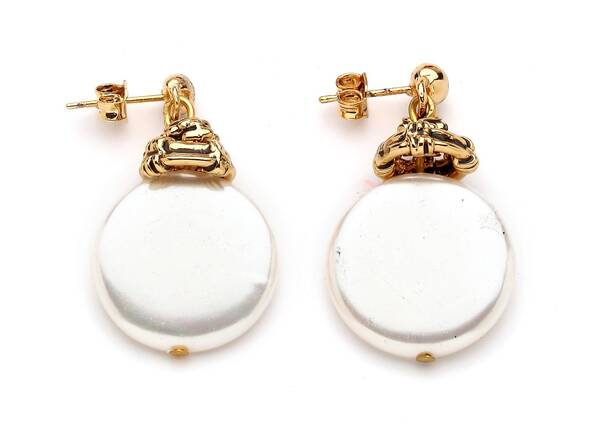 Heavenly Pearl Pinned Earrings - 1