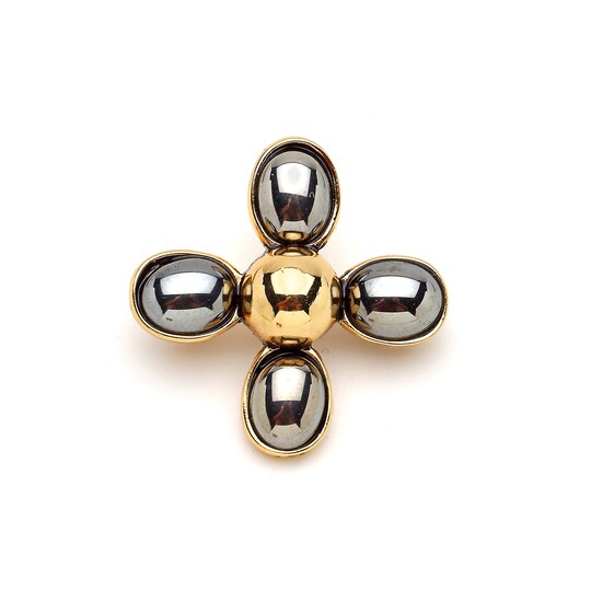HEMATITE WISDOM BROOCH