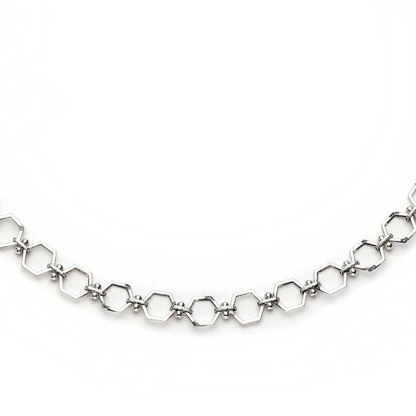 Hexa Chain Gümüş Kaplama Zincir Kolye - 2