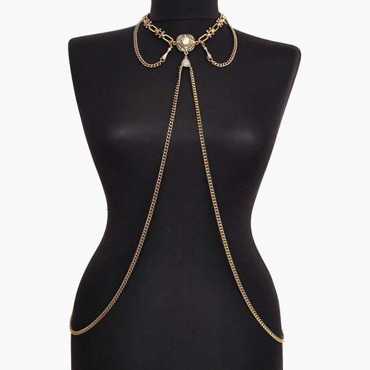 Honey Gold Plated Chain Body Chain - 