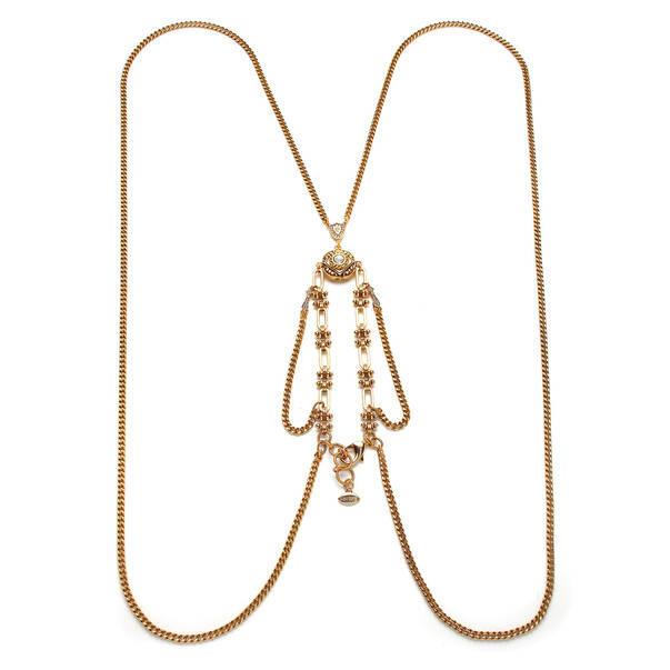 Honey Gold Plated Chain Body Chain - 1