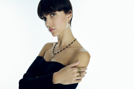 İıman Zirkon Altın Kaplama Yüzük - (1)